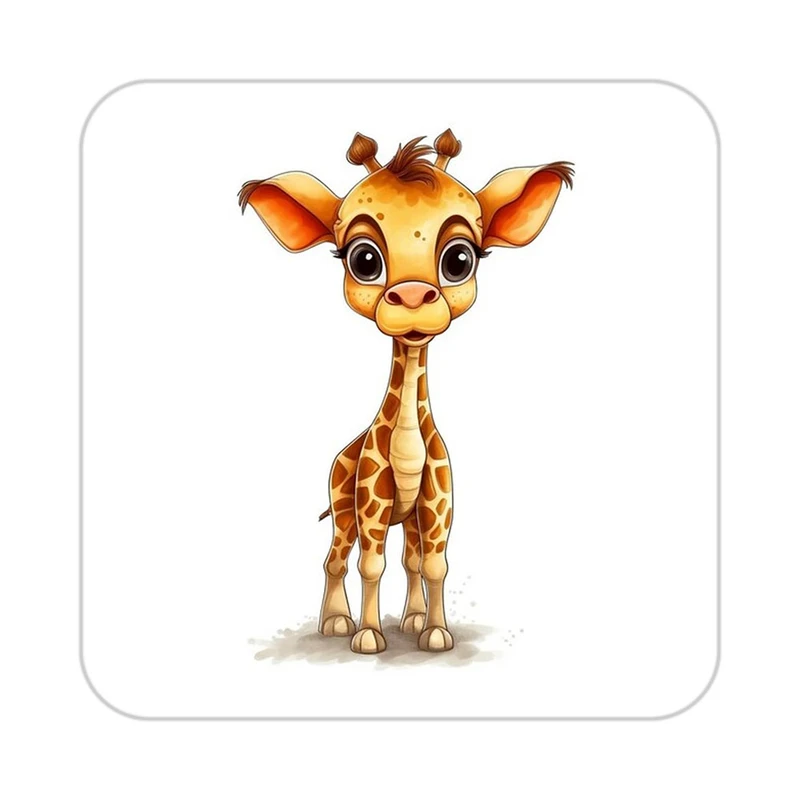 زیر لیوانی کاکتی طرح حیوانات کارتونی مدل mp27482