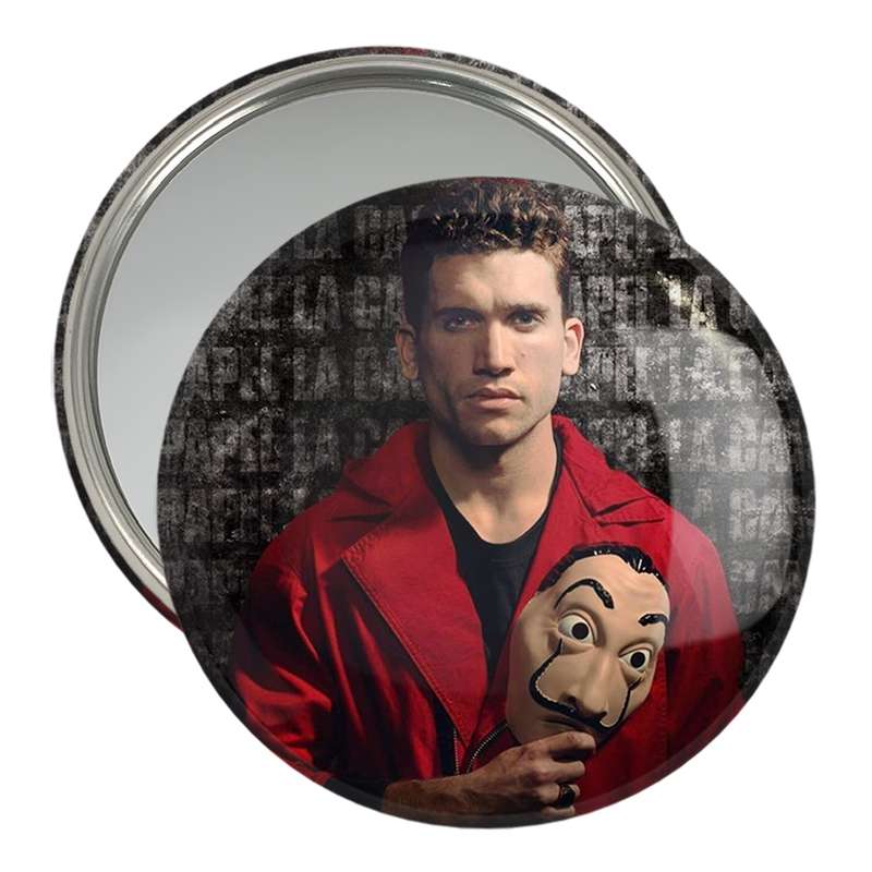 آینه جیبی خندالو مدل دنور سریال Money Heist  کد 3230