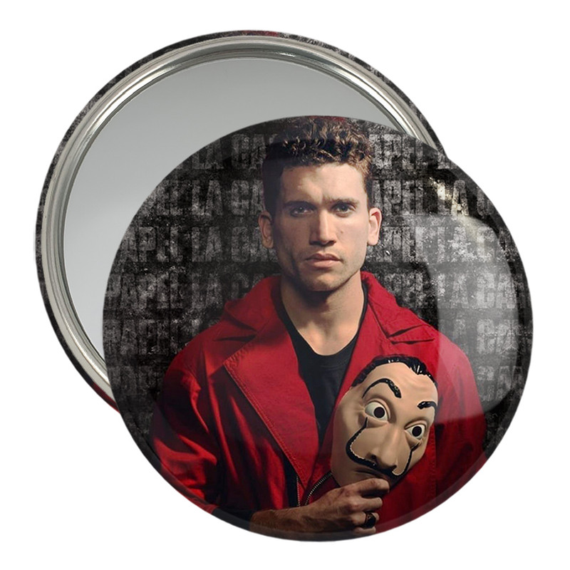 آینه جیبی خندالو مدل دنور سریال Money Heist  کد 3230