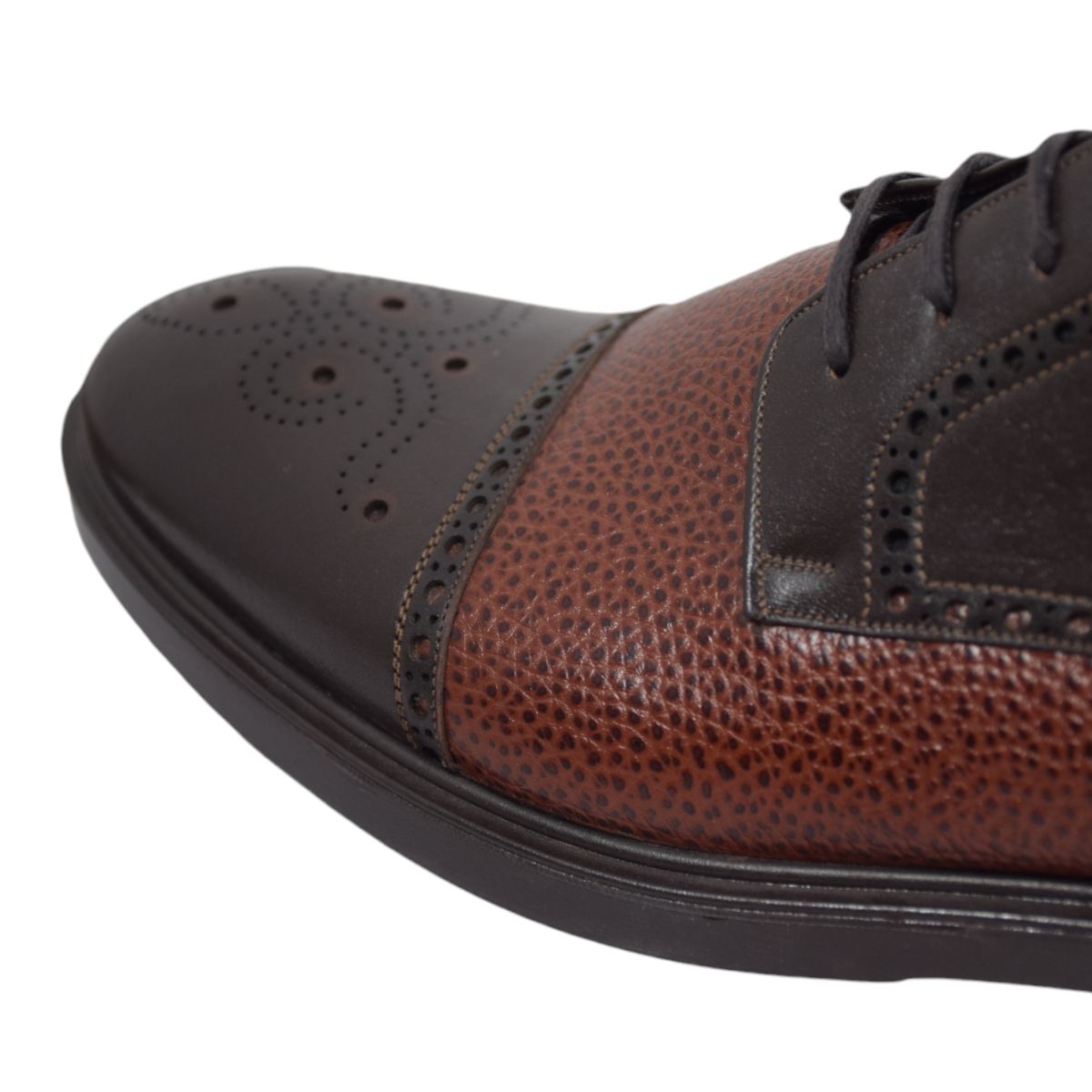 کفش مردانه چرمیران مدل pm1160 رنگ قهوه ای -  - 7