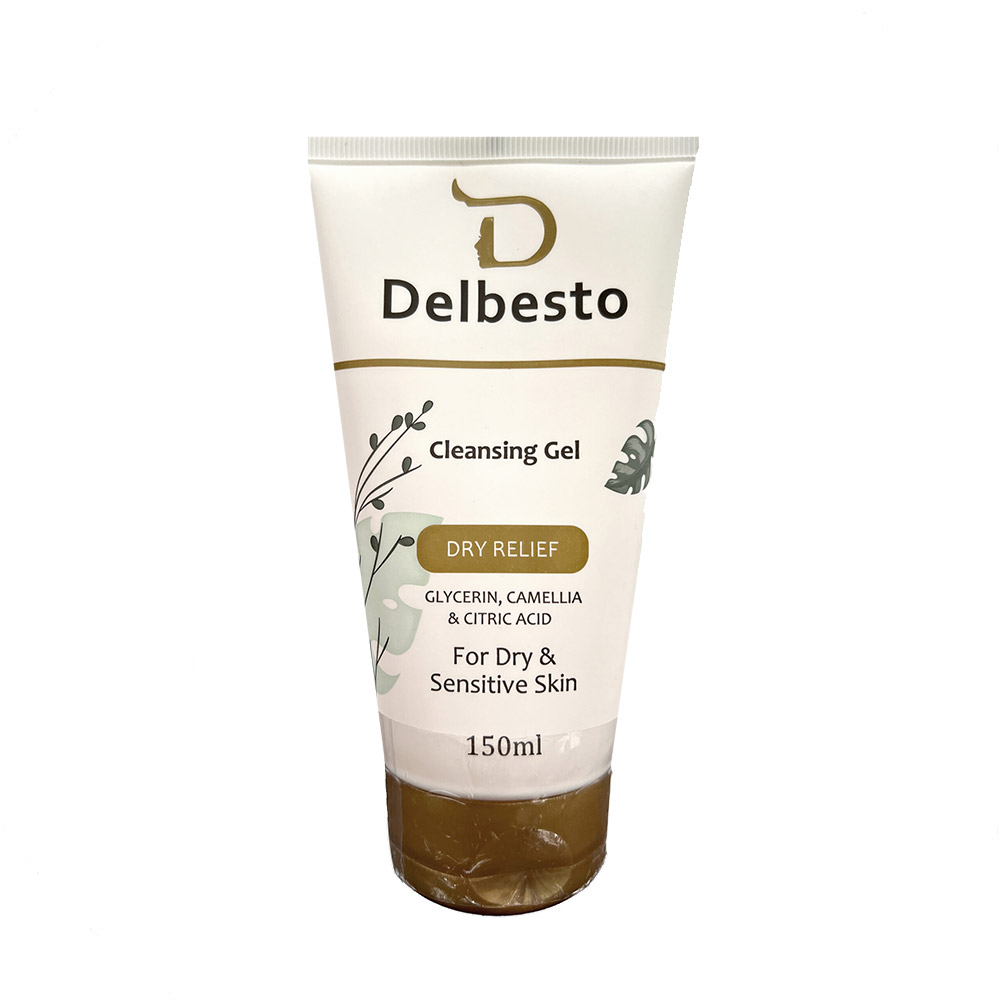 مراقبت پوست ژل شستشو صورت دلبستو مدل DRY RELIEF حجم 150 میلی لیتر