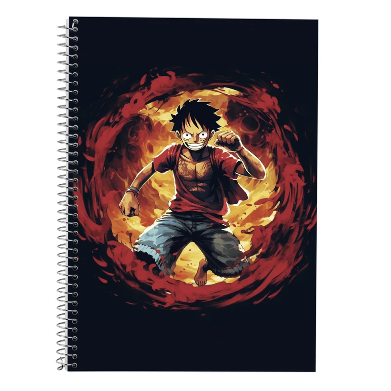 دفتر زبان 50 برگ مدوپد مدل سه خط طرح وان پیس One Piece کد DF10766