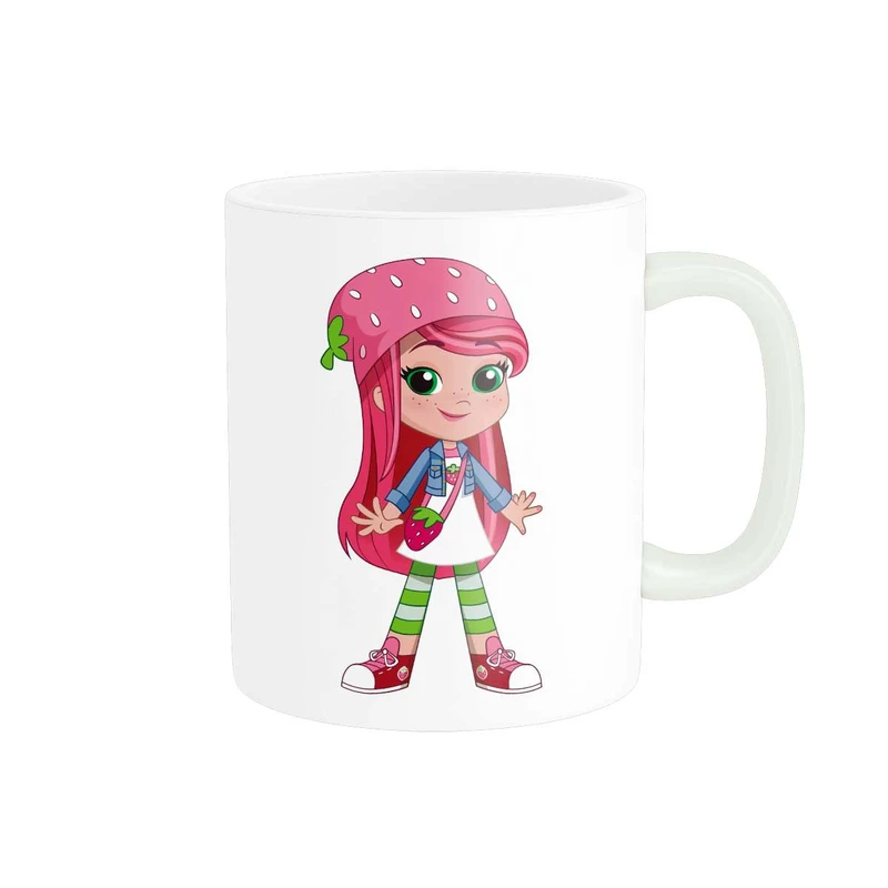 ماگ پاد آفرین طرح کارتون دختر توت فرنگی کد 3568