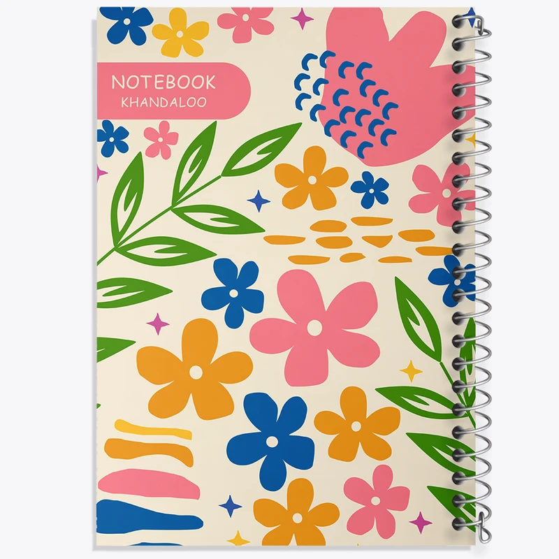 دفتر لیست خرید 50 برگ خندالو طرح گل گلی کد N1386