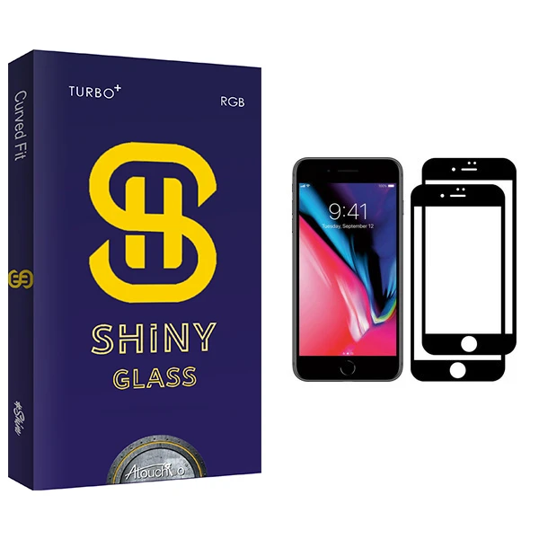 محافظ صفحه نمایش آتوچبو مدل Shiny Glass مناسب برای گوشی موبایل اپل iPhone 7 Plus بسته دو عددی