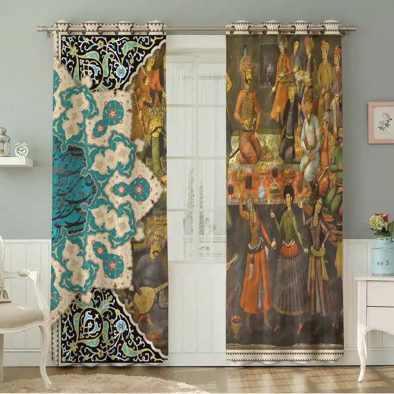 پرده نیروانا طرح مدرن مدل مخمل کد 5128سایز 140×280 سانتی متر