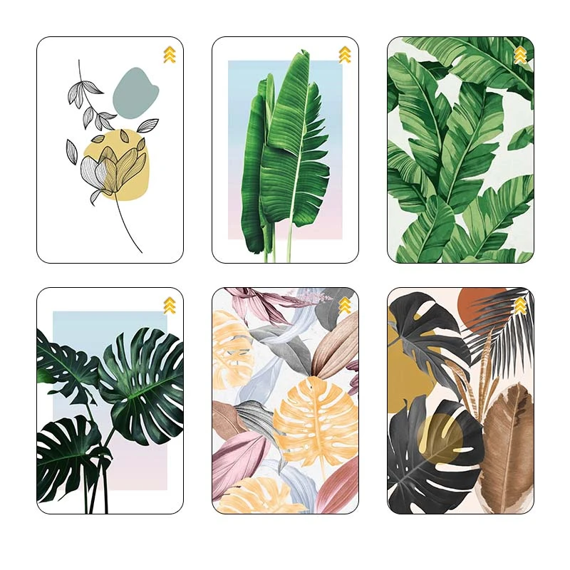 استيکر کارت کارنيکا طرح گل استوایی کد 32916 مجموعه 6 عددی