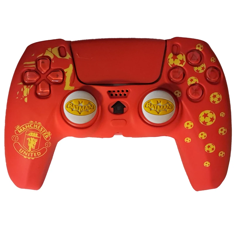 محافظ دسته پلی استیشن 5 طرح منچستر یونایتد مدل Manchester united PS5230 به همراه روکش آنالوگ 