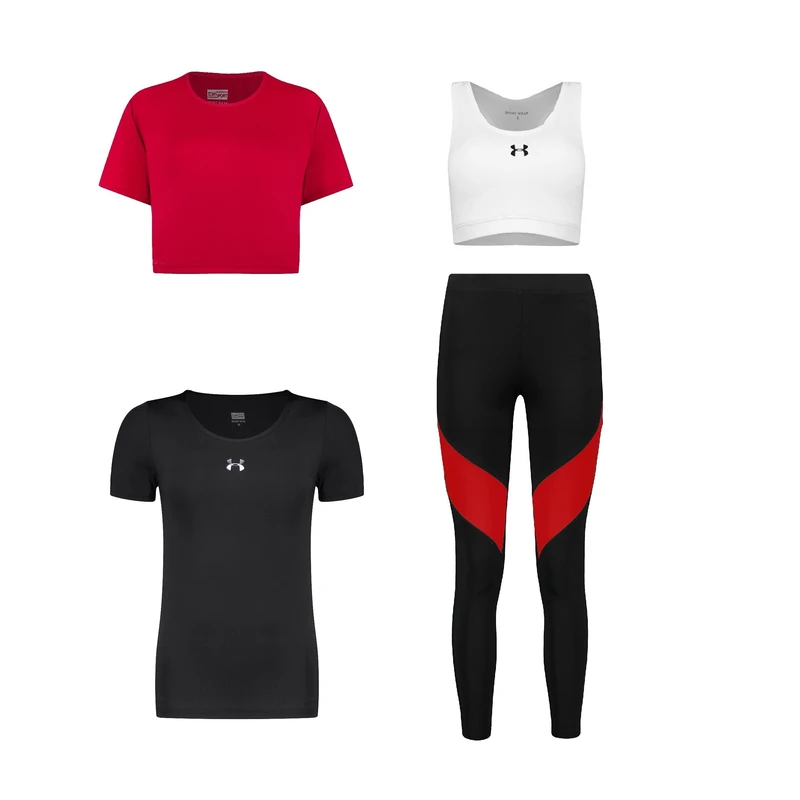 ست چهار تکه لباس ورزشی زنانه مدل 1801-1401-7101-56