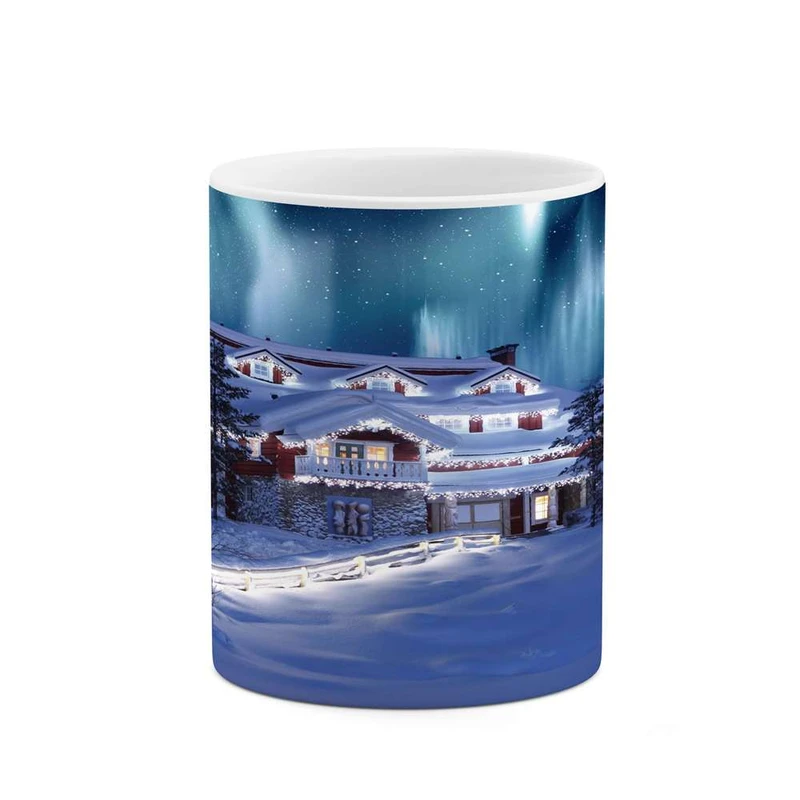 ماگ کاکتی مدل منظره برفی کد mgh15084