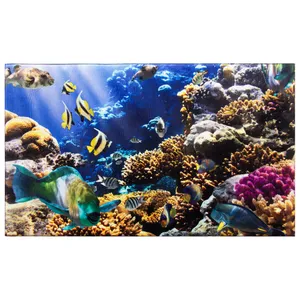 فرش ماشینی جانگل مدل Deep Ocean کد 3D-3015