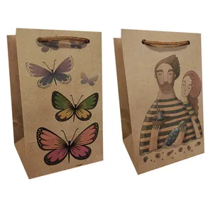 ساک هدیه مدل کادوهای رنگی مجموعه 2 عددی