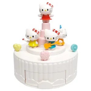جعبه موزیکال طرح کیک کیتی 