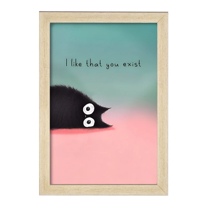 تابلو خندالو مدل گربه بامزه کد F8204