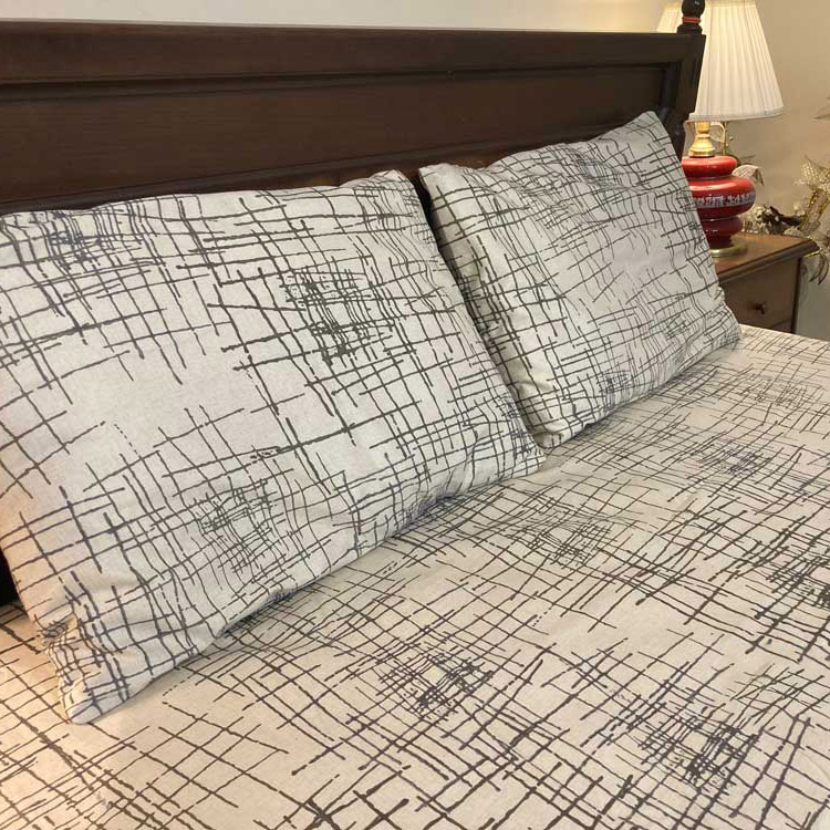 سرویس ملحفه مدل کشدار تخت طرح شیک 2 نفره 3 تکه