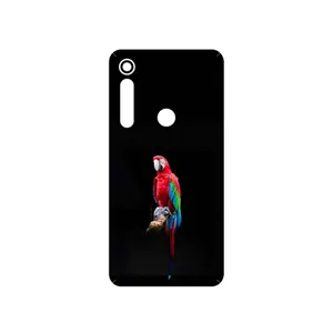 MAHOOT Parrot Cover Sticker for Motorola One Macro