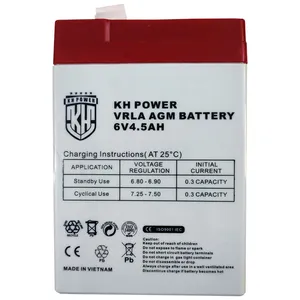 باتری UPS با ولتاژ 6 ولت و شدت جریان 4.5 آمپرساعت کا اچ پاور مدل KH 6-4.5