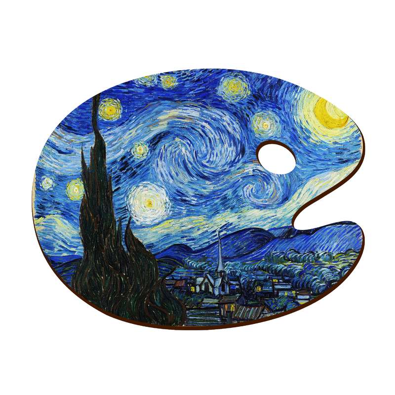 زیر لیوانی لوکسینو مدل پالت نقاشی طرح ونگوگ کد ArtLand_Shahrad