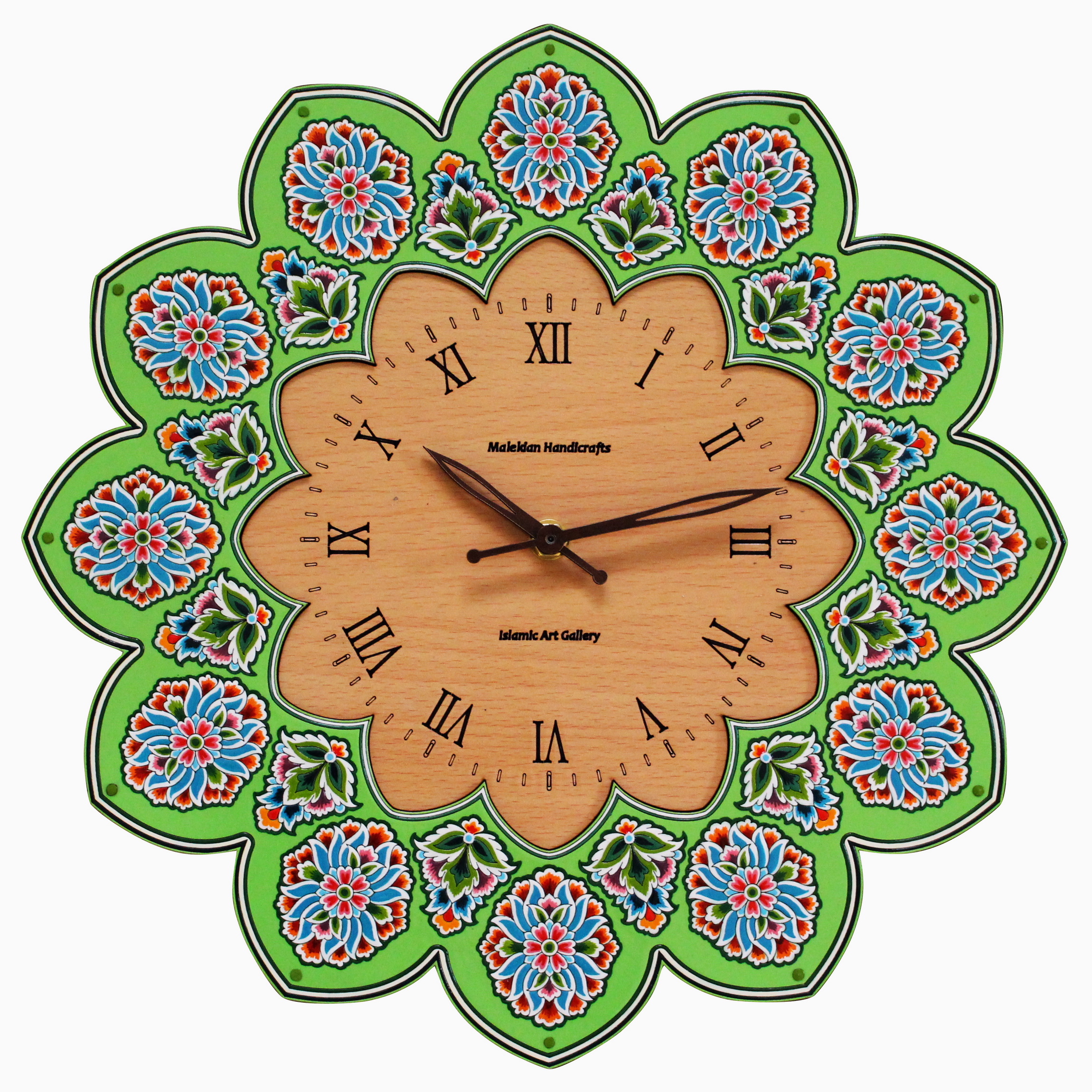  ساعت دیواری ملکیان مدل گل ختایی کد 22