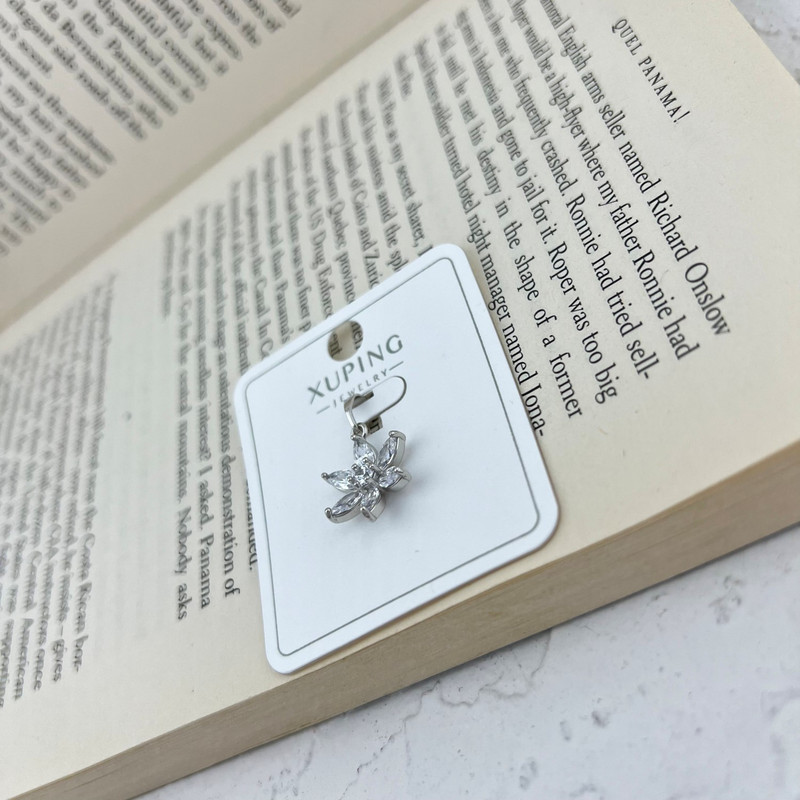 آویز گردنبند زنانه ژوپینگ مدل گل کد N4615