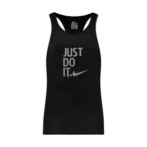 تاپ ورزشی مردانه طرح JUST DO IT رنگ مشکی
