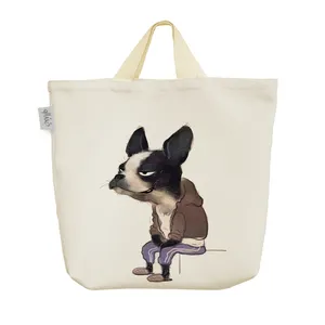 ساک خرید خندالو مدل سگ فرنچ بولدگ کد 2954