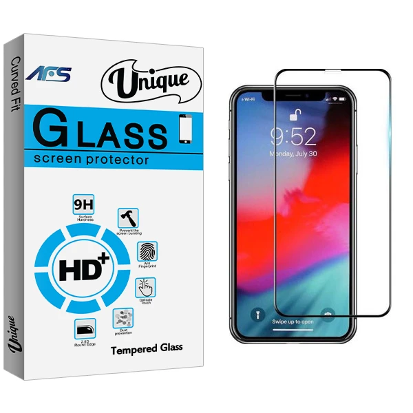 محافظ صفحه نمایش ای اف اس مدل Unique Glass مناسب برای گوشی موبایل اپل iphone xr
