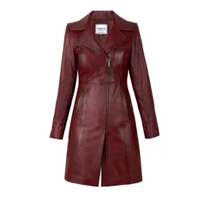 پالتو زنانه چرم کروکو مدل maya