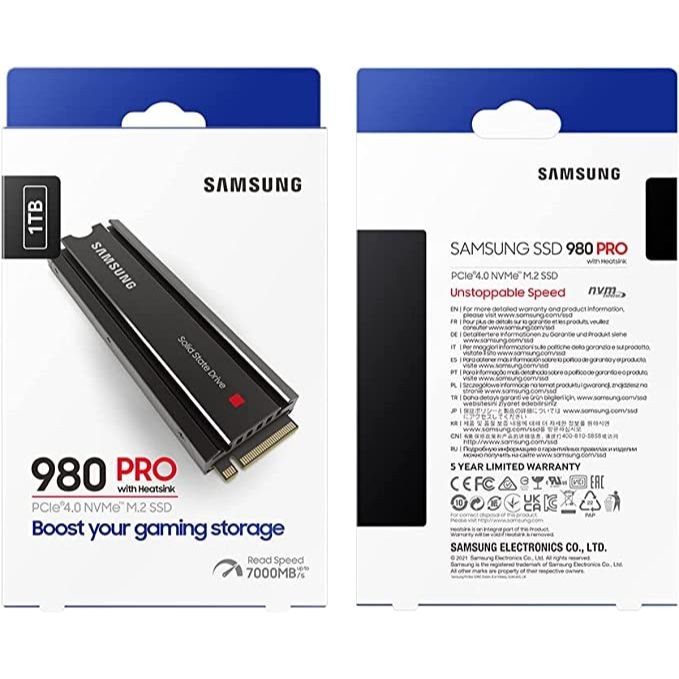 اس اس دی اینترنال سامسونگ مدل PRO 980 Heatsink PCIe 4.0 NVMe ظرفیت یک ترابایت