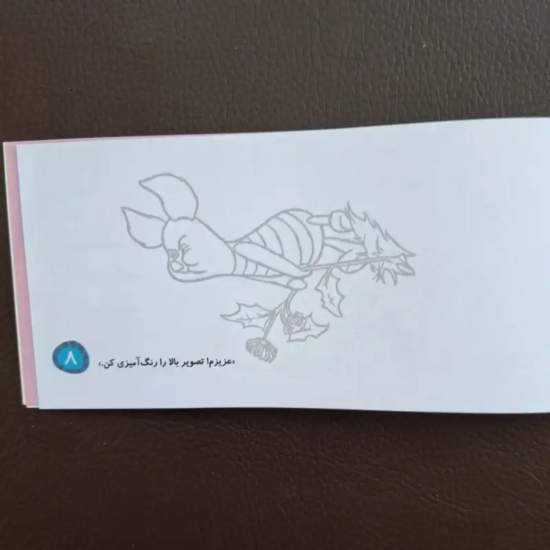 دسته چک تشویقی طرح دخترانه مجموعه 2 عددی