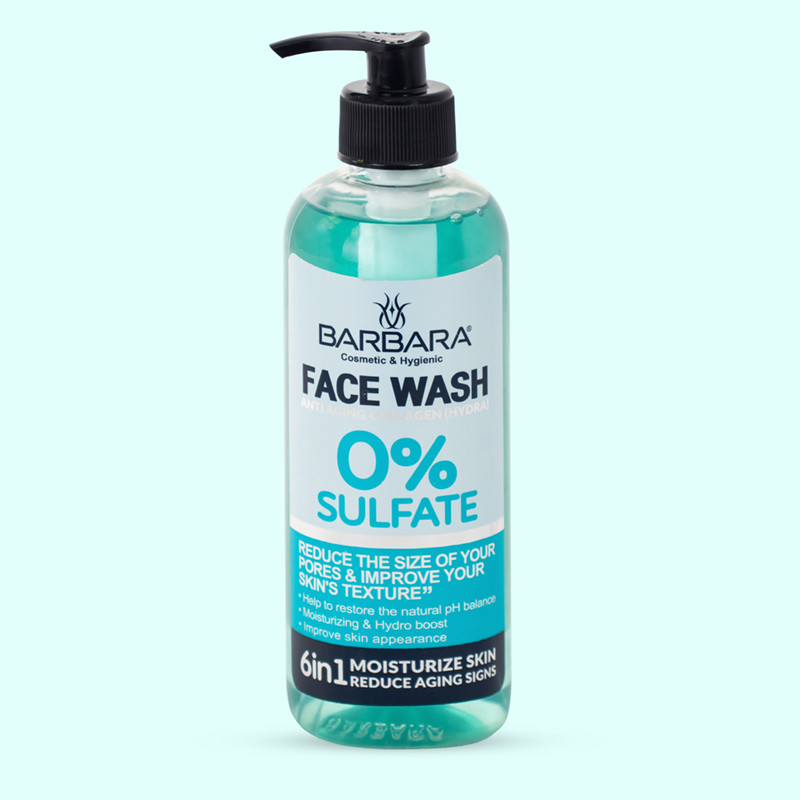 ژل شستشو صورت باربارا مدل بدون سولفات حجم 370 میلی لیتر