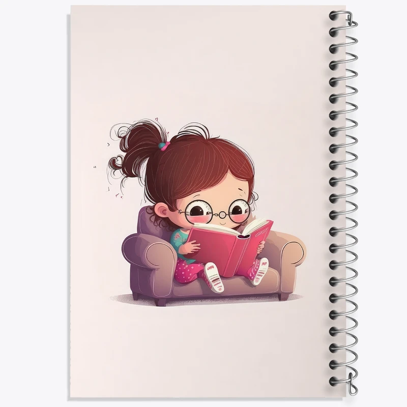 دفتر مشق 50 برگ خندالو طرح دخترانه کد F2055