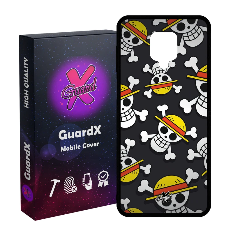 کاور گارد ایکس طرح One Piece Anime مدل Glass10507 مناسب برای گوشی موبایل شیائومی Redmi Note9 Pro/Note 9 Pro Max/Redmi Note 9S/MI Poco M2 Pro
