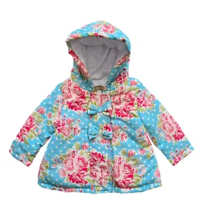 کاپشن دخترانه مدل گلدار