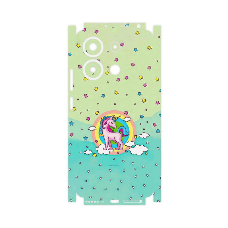 برچسب پوششی ماهوت مدل Rainbow unicorn adventure-FullSkin مناسب برای گوشی موبایل شیائومی Redmi Note 13 4G