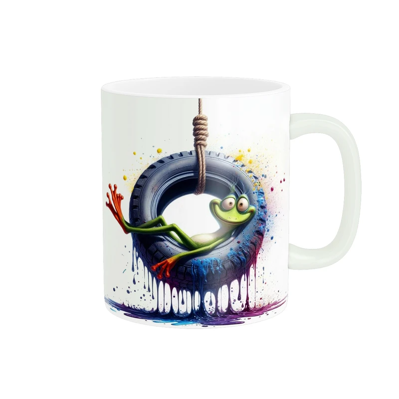 ماگ طرح قورباغه در لاستیک تیوب کد M256