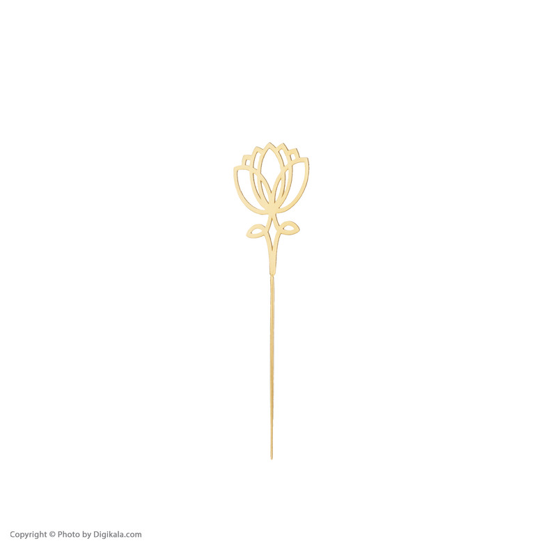 گل سینه طلا 18 عیار زنانه مدل لوتوس 2
