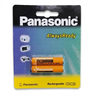 باتری تلفن بی سیم قابل شارژ پاناسونیک مدل hhr-3mrt-2bm بسته 2 عددی