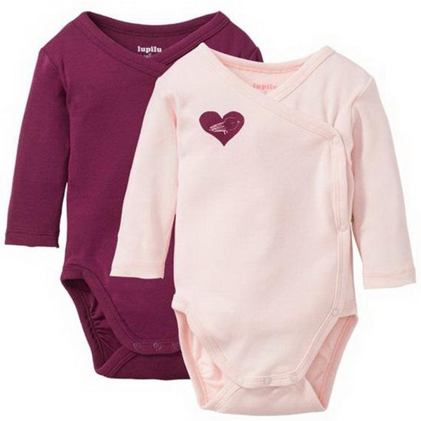 بادی آستین بلند نوزادی لوپیلو مدل IAN-301556 مجموعه 2 عددی