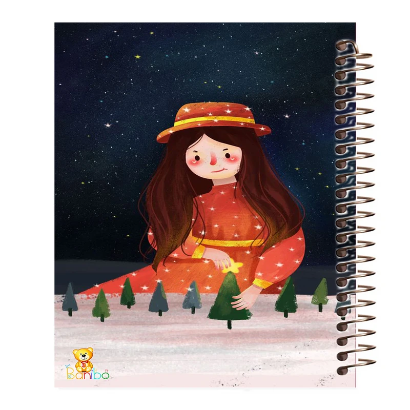 دفتر نقاشی 100 برگ سیمی بانیبو مدل دختر کد 3167