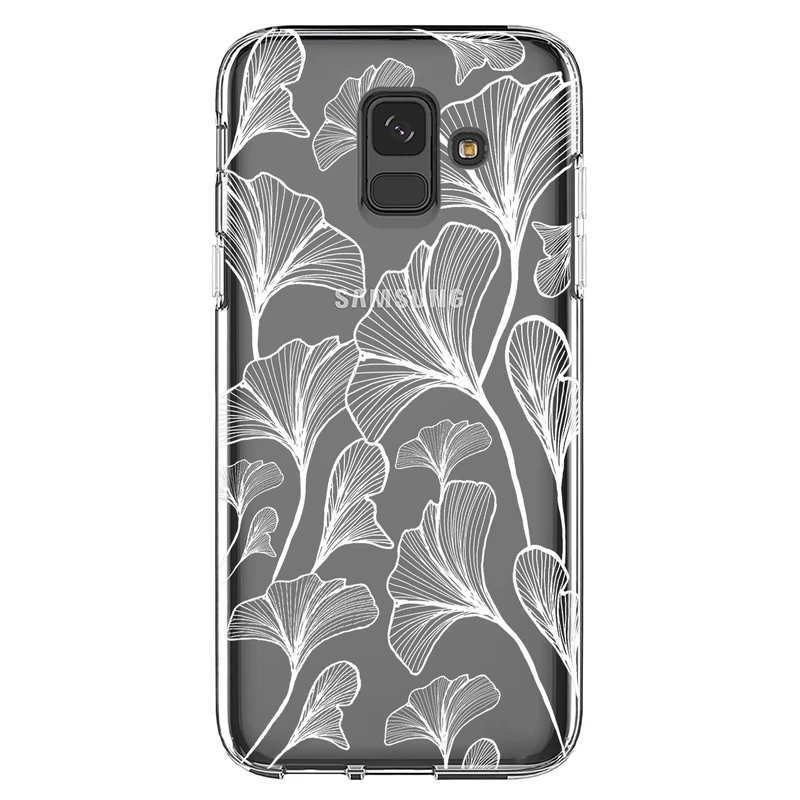 کاور مگافون طرح برگ مدل C51-W مناسب برای گوشی موبایل سامسونگ Galaxy A6 2018