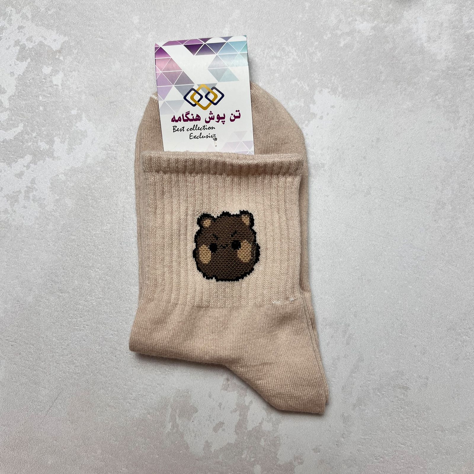 جوراب زنانه تن پوش هنگامه مدل کش اسپرت بسته 5 عددی -  - 7