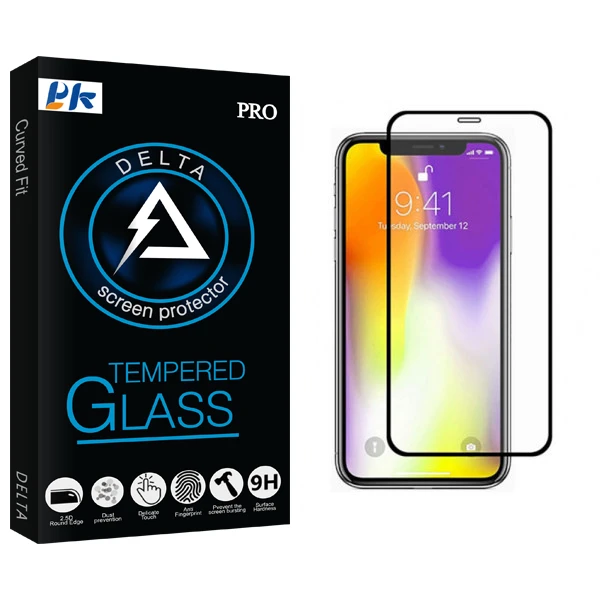 محافظ صفحه نمایش مات پی کی مدل Delta Glass مناسب برای گوشی موبایل اپل iPhone 12 Pro