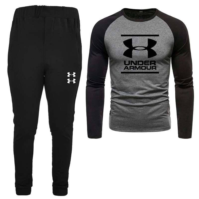 ست تی شرت و شلوار مردانه مدل 04081746 رنگ طوسی