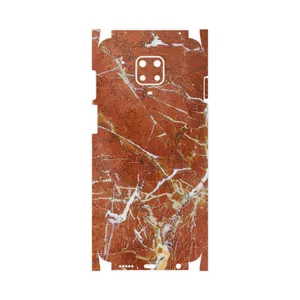 MAHOOT Red Marble-FullSkin Cover Sticker for Xiaomi Redmi Note 9 Pro