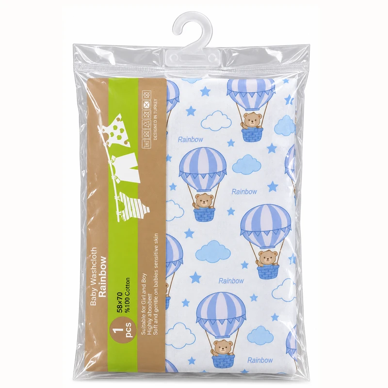 خشک‌کن نوزاد رینبو مدل Bear-Balloon سایز 58×70 سانتی متر
