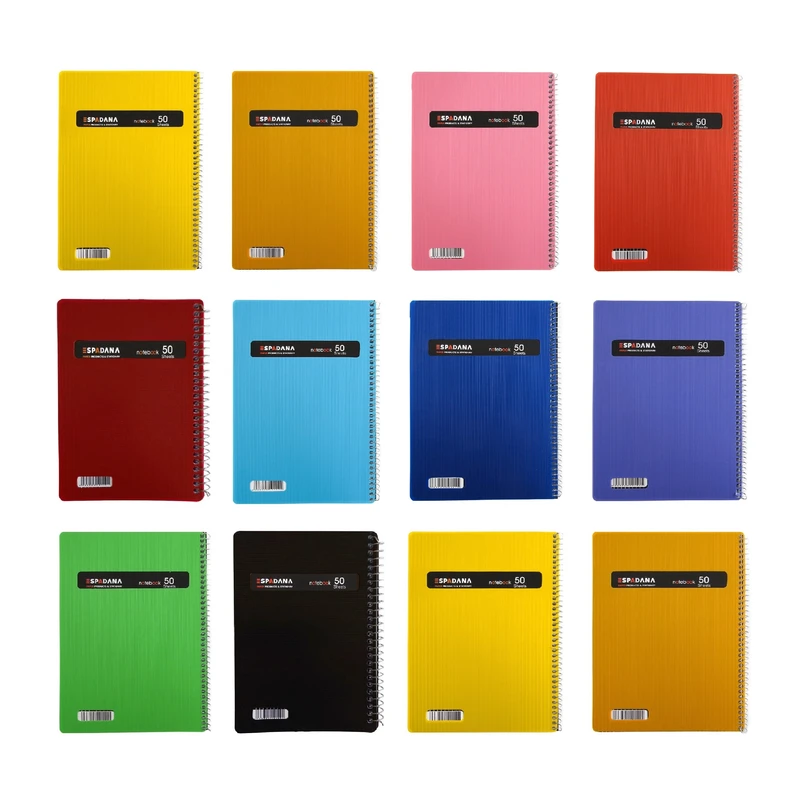 دفتر مشق 50 برگ اسپادانا مدل استریپ کد 541 مجموعه 12 عددی