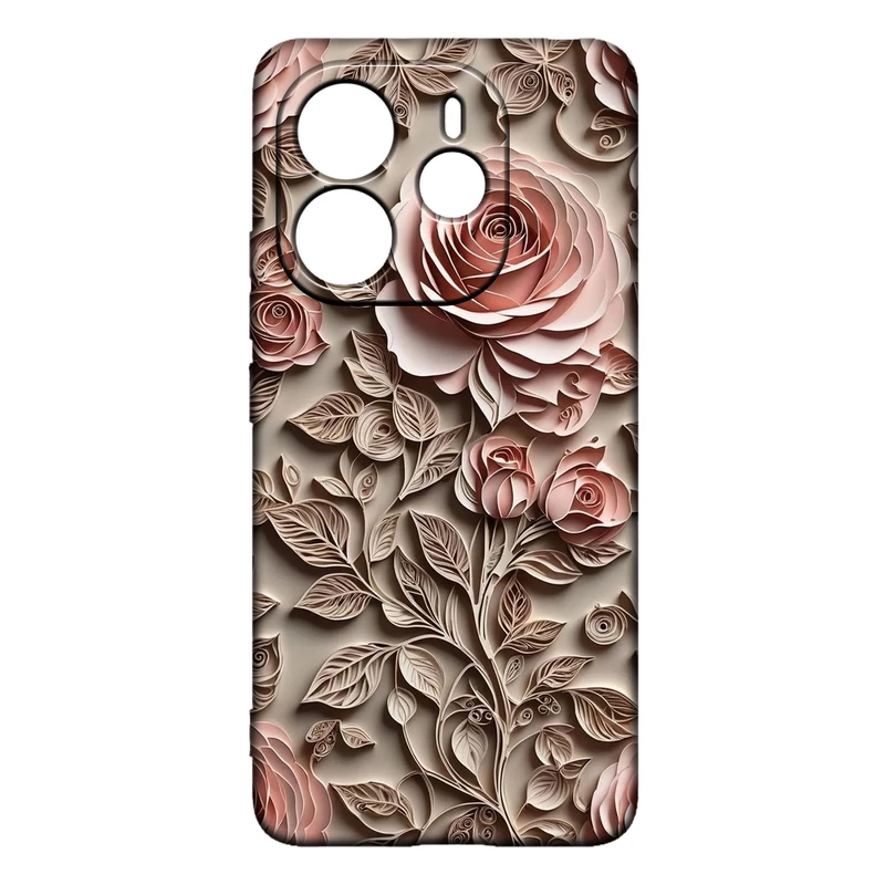 کاور طرح گل کد 317 مناسب برای گوشی موبایل شیائومی Redmi Note 14 4G