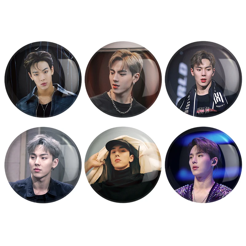  مگنت خندالو طرح شونو گروه مانستا اکس MONSTA X کد 1263B مجموعه 6 عددی