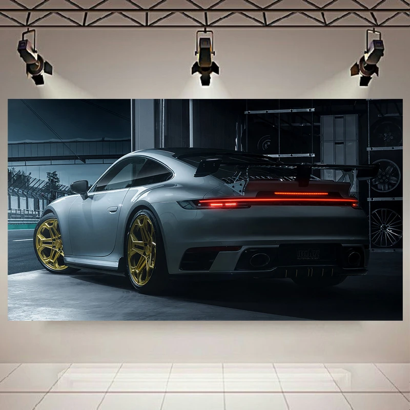 تابلو شاسی طرح ماشین مدل Porsche 911 Carrera کد AR3440